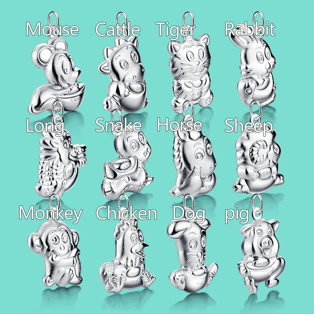 Женская цепочка со знаками Зодиака из серебра 925 пробы|pendants for women|sterling silver pendantsilver