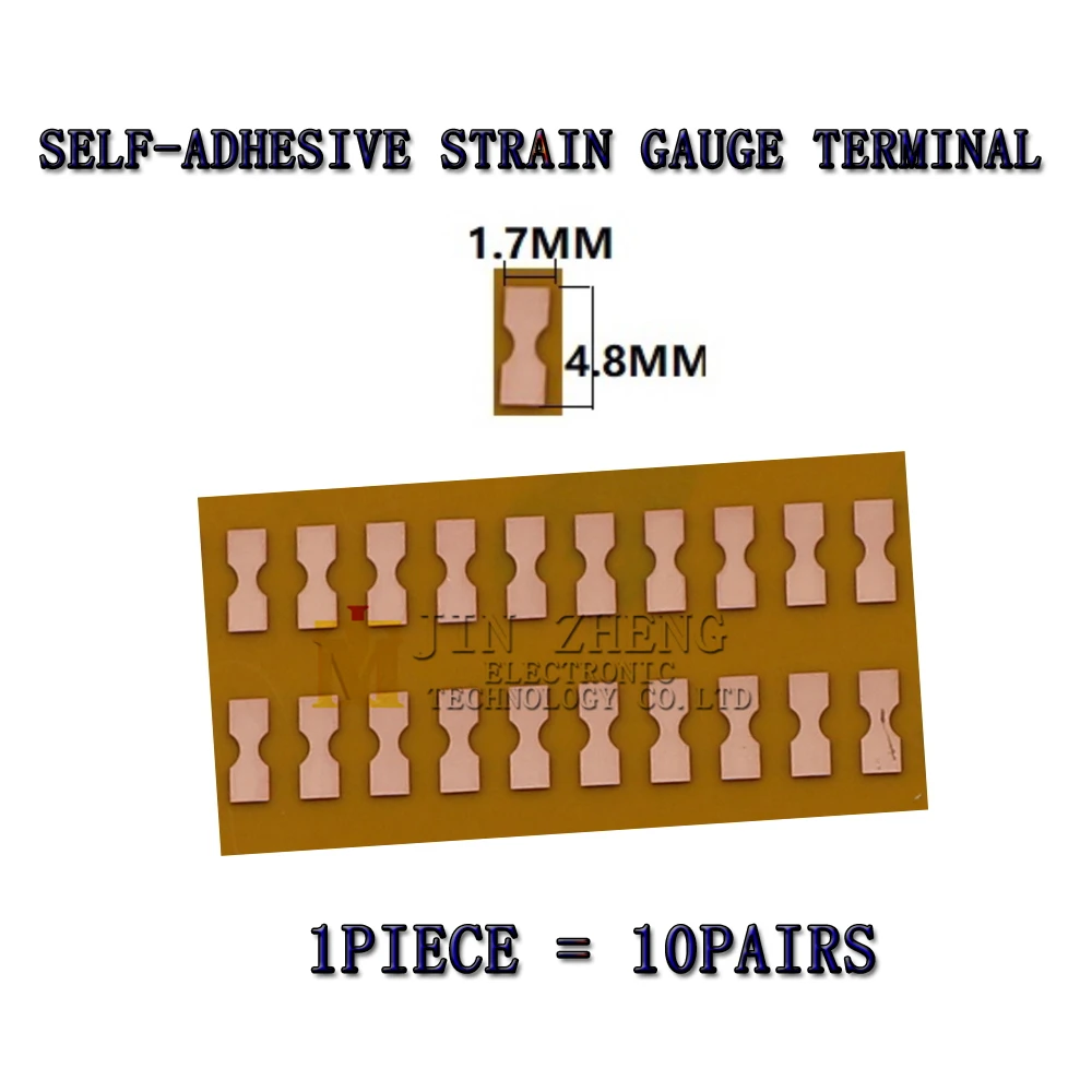 Strain gauge wiring terminal strain gauge accessories Self adhesive type Gum base material PCBboard large small size 10pairs cable connector assembly
