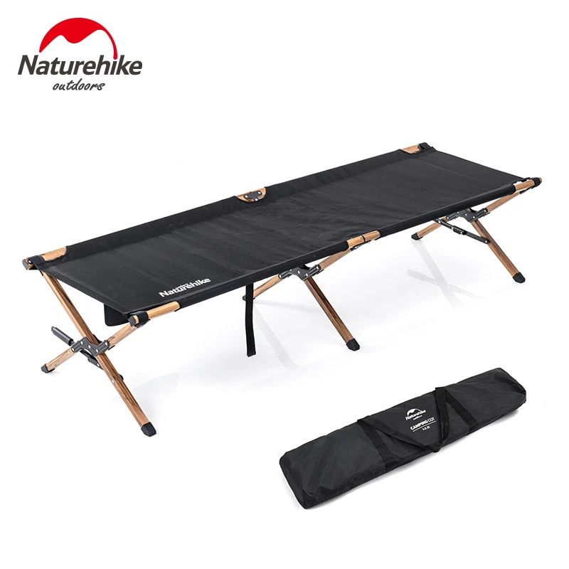 Naturehike cama plegable para soporte de aluminio, grano de madera, viaje individual, oficina, 2022|Sacos de acampada| - AliExpress