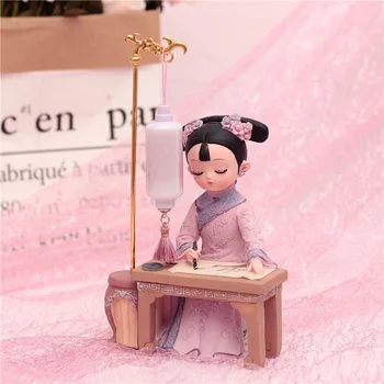 

Creative Girl Ornament Retro Resin Doll Toy Statue Qing Dynasty princess