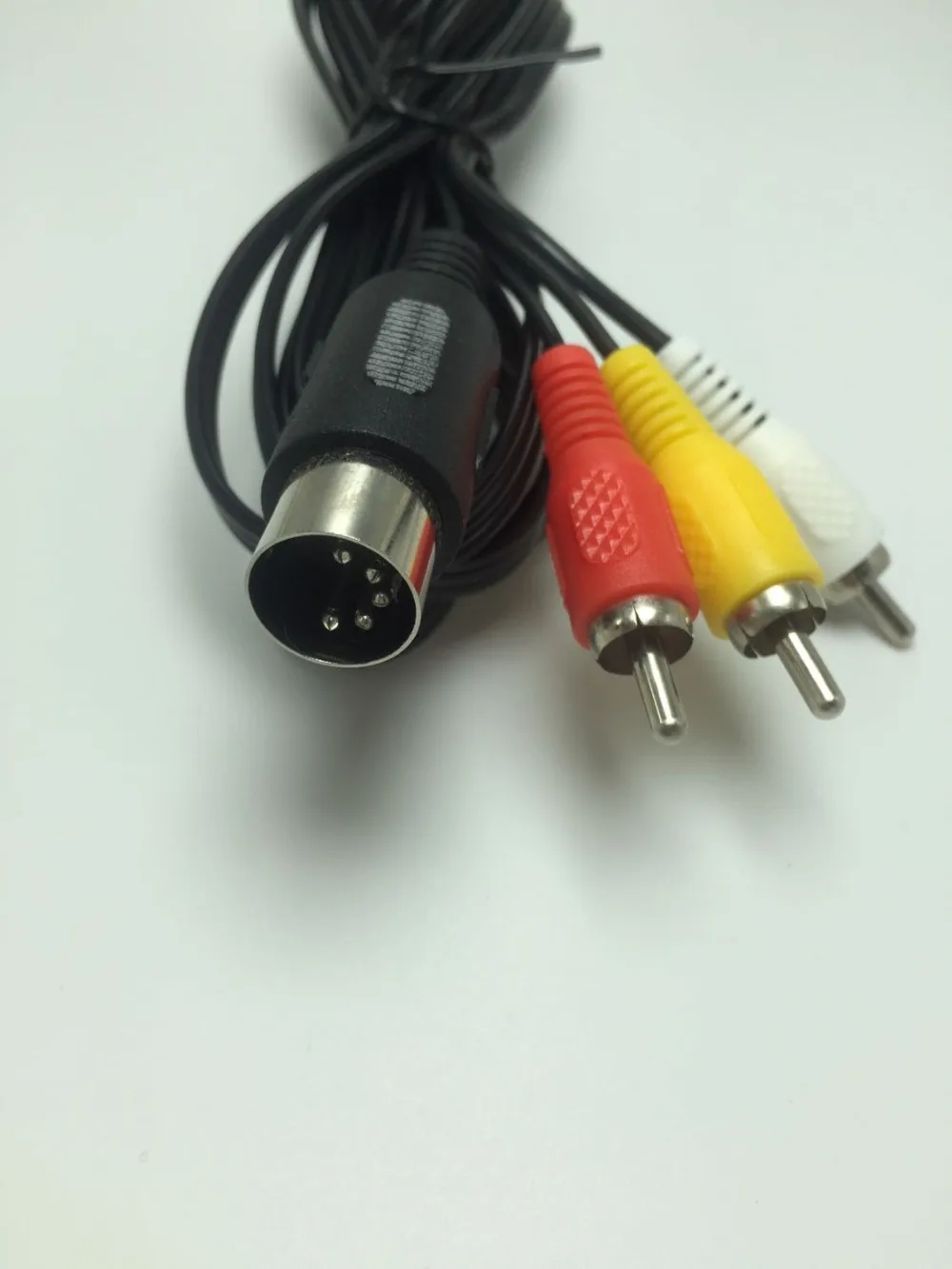 100 шт. стиль 5 Pin Женский Din штекер в 3x RCA штекер Phono Вилки аудио кабель