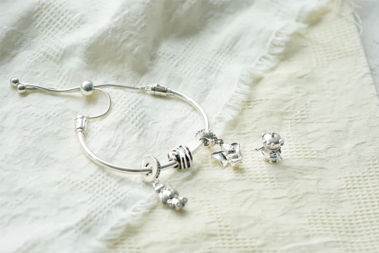 New Arrival 925 Sterling Silver Beads Dumbo Pendant Charms fit Original Pandora Bracelets Women DIY Jewelry