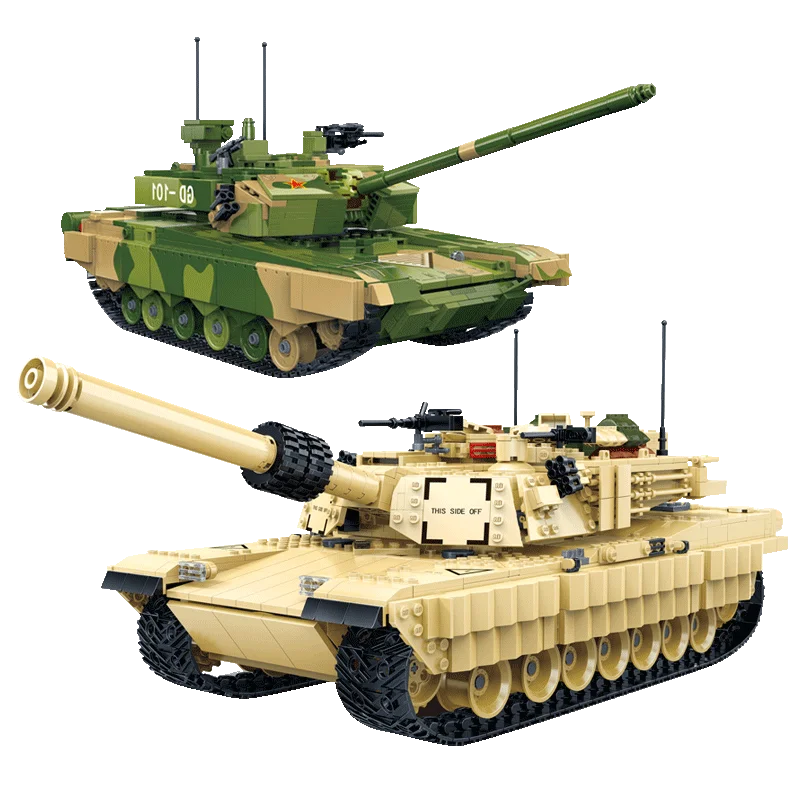 

Gudi Legoingly Compatible ww2 military tank tiger M1A2 ABRAMS model building blocks world war 2 Germany vehicles plane battle