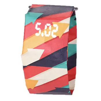 

Creative Paper Watch LED Waterproof Clock Tyvek Paper Strap Digital Watches Sport Watch Relogio Feminino Women Watch Men Student