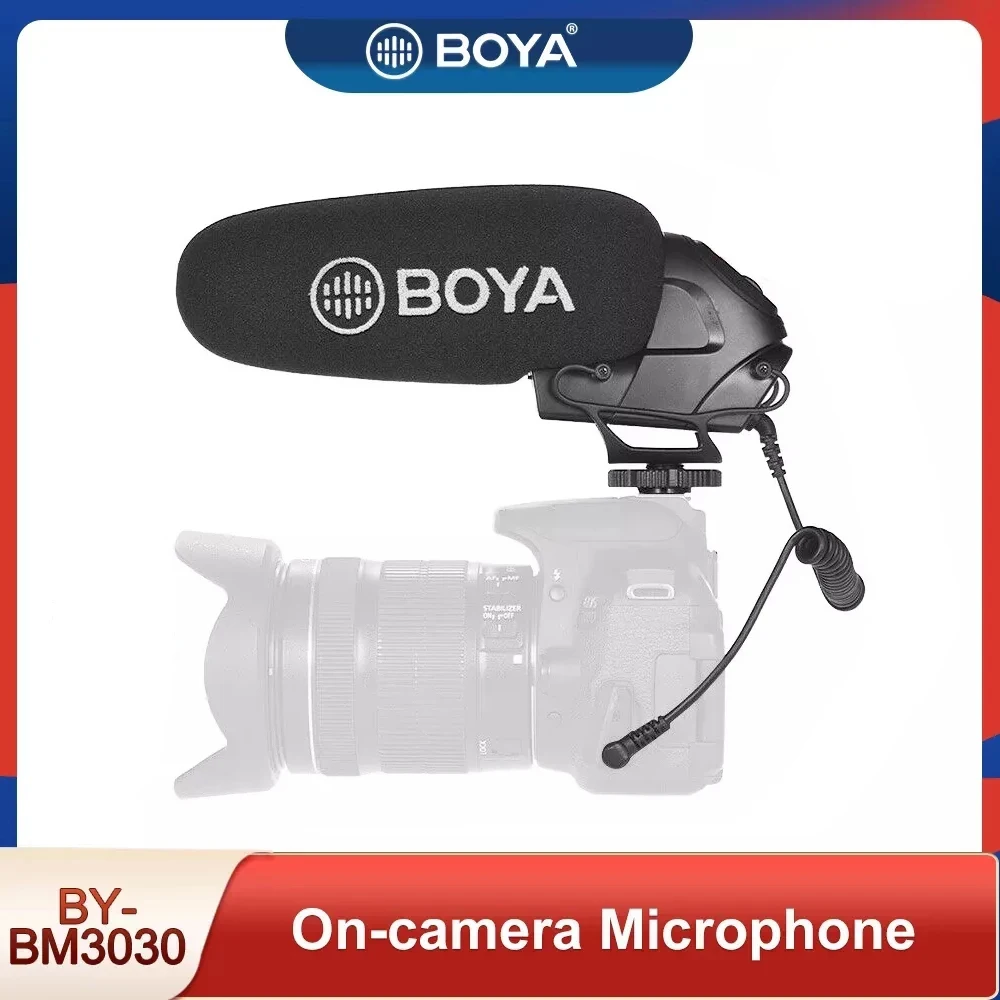 Микрофон BOYA BY-BM3030 BM3031 BM3032 BM2021BM3011 конденсаторный кардиоидный микрофон на камеру