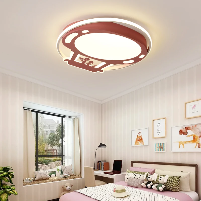 

Modern chandelier For Bedroom study Children's room home light Pink/Blue color Led chandelier lighting lampara techo 110V-220V