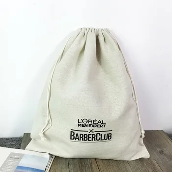 

Custom Logo Drawstring Bag ECO Friendly Reusable Cotton Linen Bags Jewelry/Makeup/Candy Packaging Wedding/Party Gift Bag