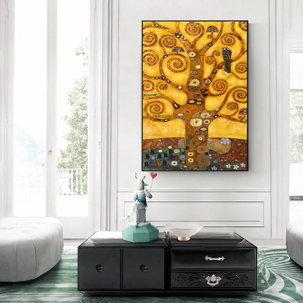 Wall Art Canvas Abstract Painting Tree Life Life Tree Painting Replica Canvas Painting For Living Room