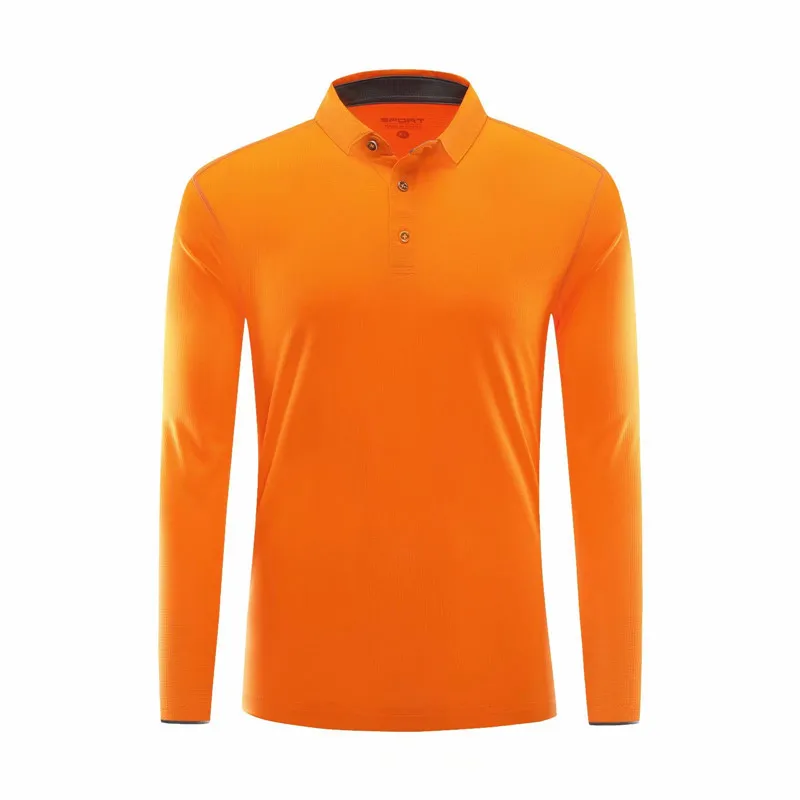 Long Sleeve Running Shirts Men's Quick Dry Fit Tennis Shirt Boys Women Outdoor Running T Shirt Badminton Sportswear Clothes - Цвет: SYL2191 orange