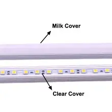 DC 12 вольт 0,5 м 5050 SMD светодиодный жесткий полосатый свет для бара 12 в 36 светодиодный s шкаф витрина украшение освещение с корпусом из алюминиевого сплава