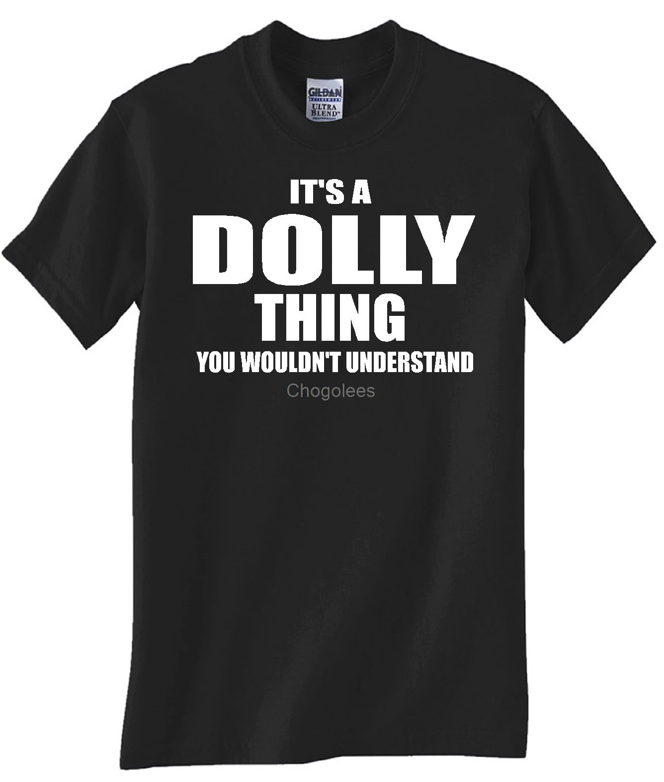 Черная футболка с надписью Dolly Thing |