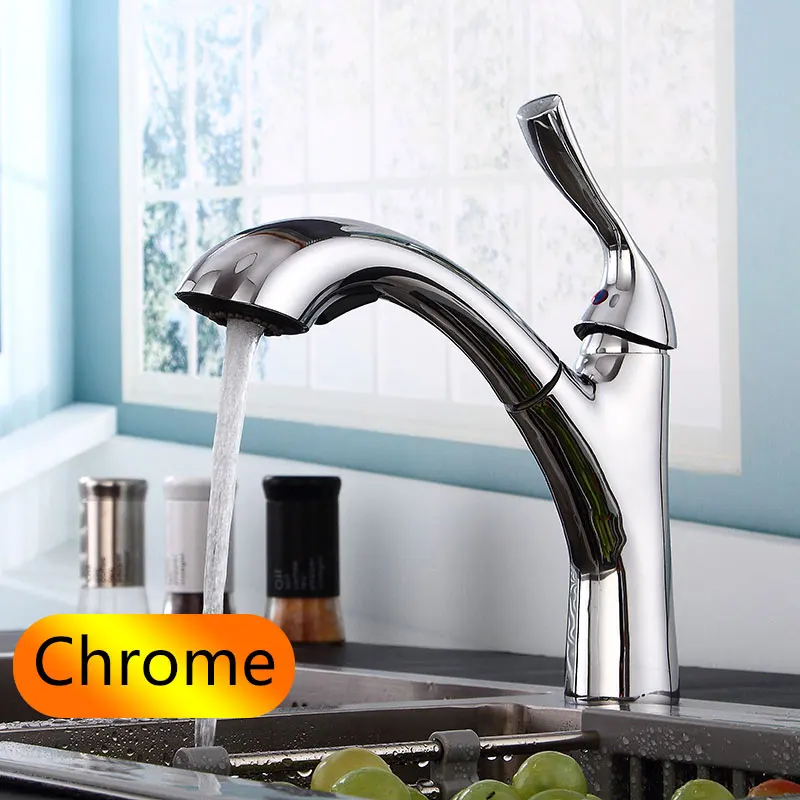 Chrome Выносной бассейн кран хромированный латунный кран для ванной кран с одной ручкой Смеситель кран для ванной черный кран водопроводный кран Новое поступление - Цвет: Chrome