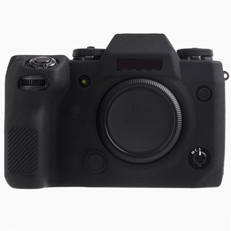 Силиконовый резиновый чехол для камеры Fuji X-H1, съемный противоударный защитный резиновый чехол с защитой от царапин