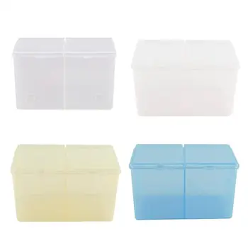 

CottonSwabsStorageHolderBoxCleaningCottonStorageBoxSwabPadNailArtCompartmentsContainerHolderdesktopOrganizer
