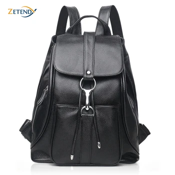 

Women's Backpack Genuine Leather Autumn And Winter Korean Version of First First Layer CowhideThree-use Fashion Waterproof Bags