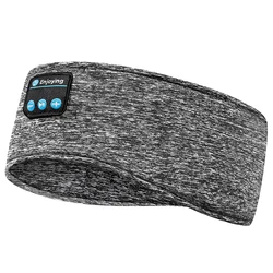 Bluetooth Sleep Eye Mask with Soft Elastic Headband and 10-Hour Playback (GRAY)
