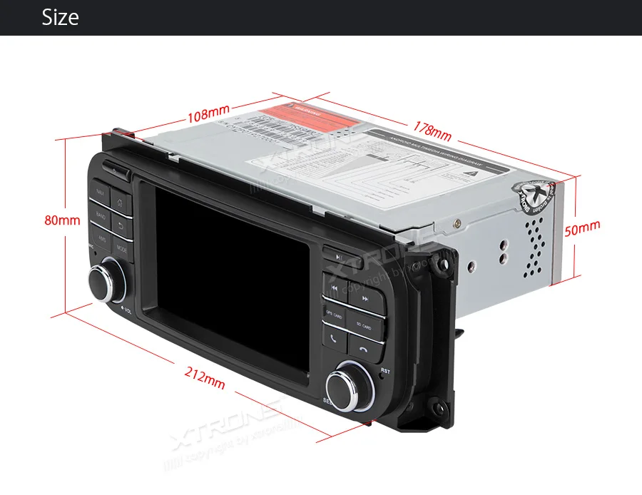 Perfect XTRONS 5" Android 9.0 Car Radio Stereo Player for JEEP Grand Cherokee Liberty Wrangler for Chrysler for Dodge GPS Navigation 21