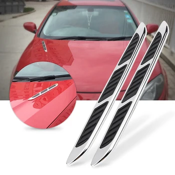 

2Pcs ABS Car Exterior Hood Air Flow Fender Side Vent Intake Decoration Sticker