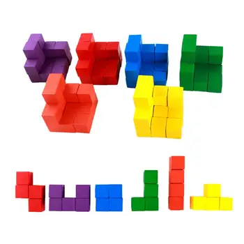 

100 Pcs/Set Infant Building Blocks Cube Wooden Squeeze Stack Block Baby Kids Educational Toys Children Gifts Hot Sales