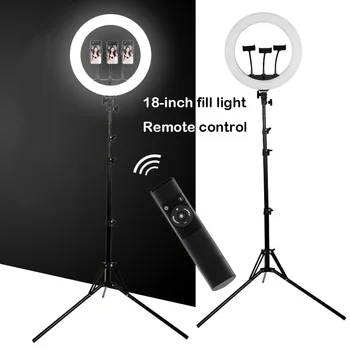 

18 Inch Led Ring Light Photography Lighting Camera Phone Makeup Video Ring Lamp With Tripod Stand And Remote live Broadcast