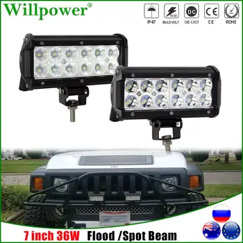 

2x Offroad Bumper 6inch 6.5" LED Fog Light Pods For Jeep Polaris RZR XP UTV ATV 4x4 Truck SUV Flood Reverse Backup Driving Lamp