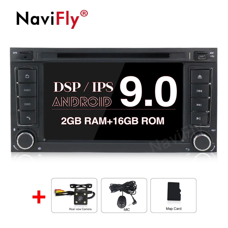 Ips DSP 8Core Android 9,0 автомобильный dvd-радиоплеер для Volkswagen Touareg Transporter T5 Multivan gps navi с рулем - Цвет: 4Core 2G Camera