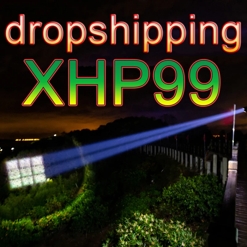 Мощный светодиодный фонарик 9 ядер Xhp99 Usb Зарядка 18650 26650 батарея масштабируемый