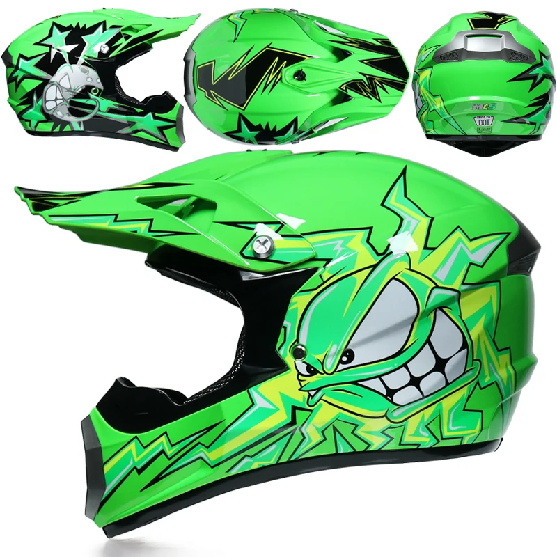 DOT одобренный легкий шлем мотоциклетный гоночный велосипедный шлем детский ATV велосипед горный MTB DH кросс шлем capacetes WLT-126 - Цвет: 5