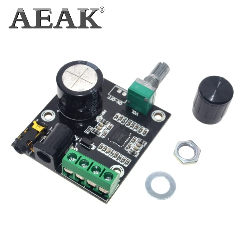 AEAK Super Slim 2x15 Вт PAM8610 цифровой усилитель двойной мощности класса D 12 В|audio amplifier
