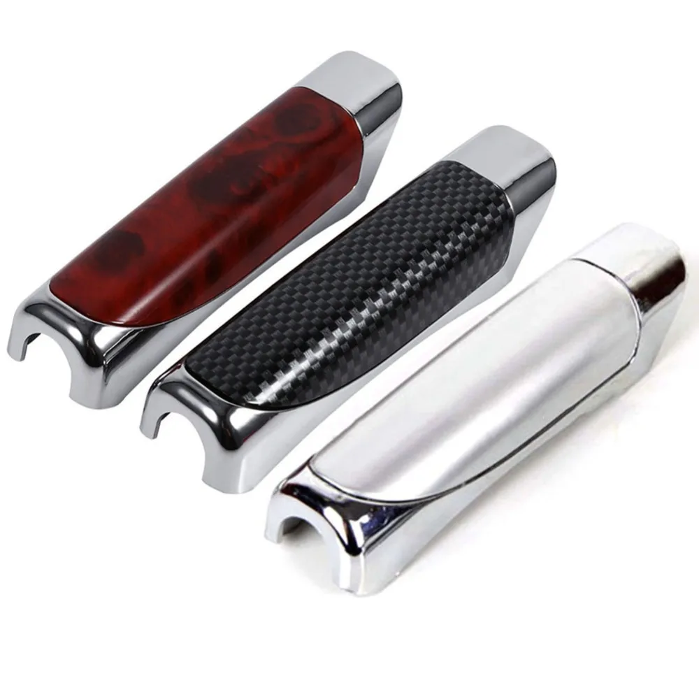 1Pc Car Hand Brake Comfortable ABS Smooth Carbon Fiber Style Protector Decor Cover SUV Auto Interior Accessories Car Decoration