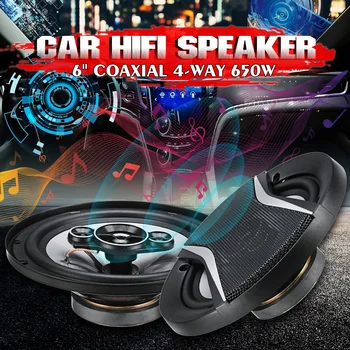 

2Pcs 6 Inch 650W 4 Way Universal Car Coaxial Hifi Speakers Auto Audio Music Stereo Speaker Non-destructive Installation