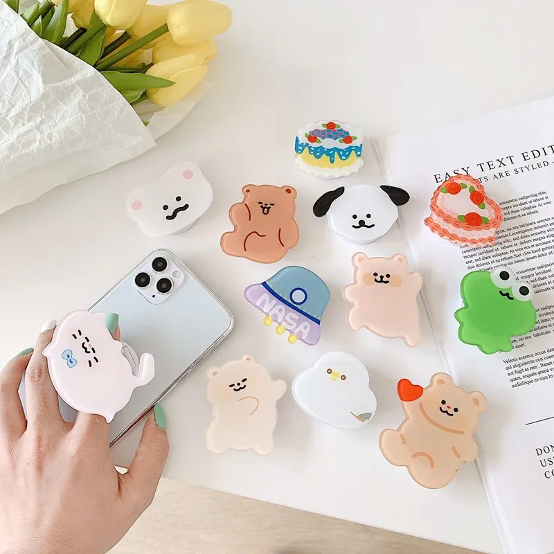 Korea Design Cute Animals Phone Stand Holder Desk Sticker Universal Cellphone Tablet Accessoreis Korea Design Cute Animals Phone Stand Holder Desk Sticker Universal Cellphone Tablet Accessoreis