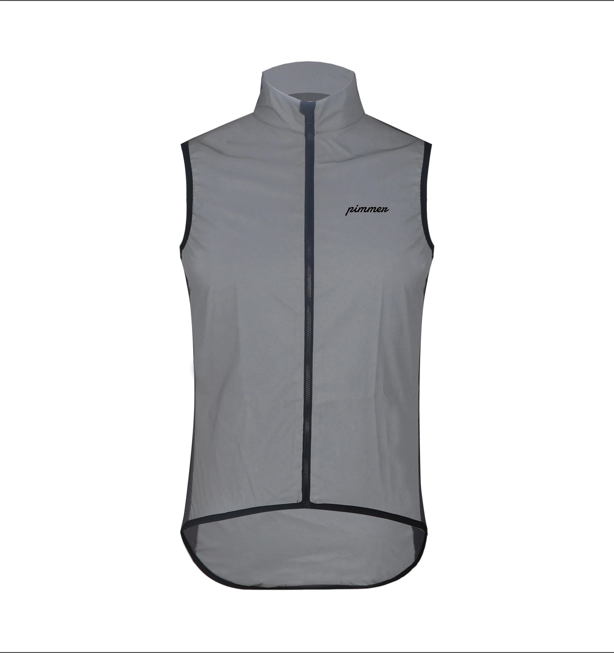 Pimmer New Lightweight windproof gilet all Reflective cycling wind vest out wear for low light ride waterproof