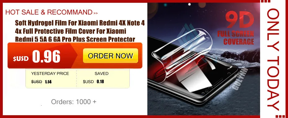 Новинка 47D полное покрытие Гидрогелевая пленка на Xiaomi Redmi 7 6 5 A Note 7 Pro Go S2 Защитная пленка для экрана Xiaomi Redmi K20 Pro