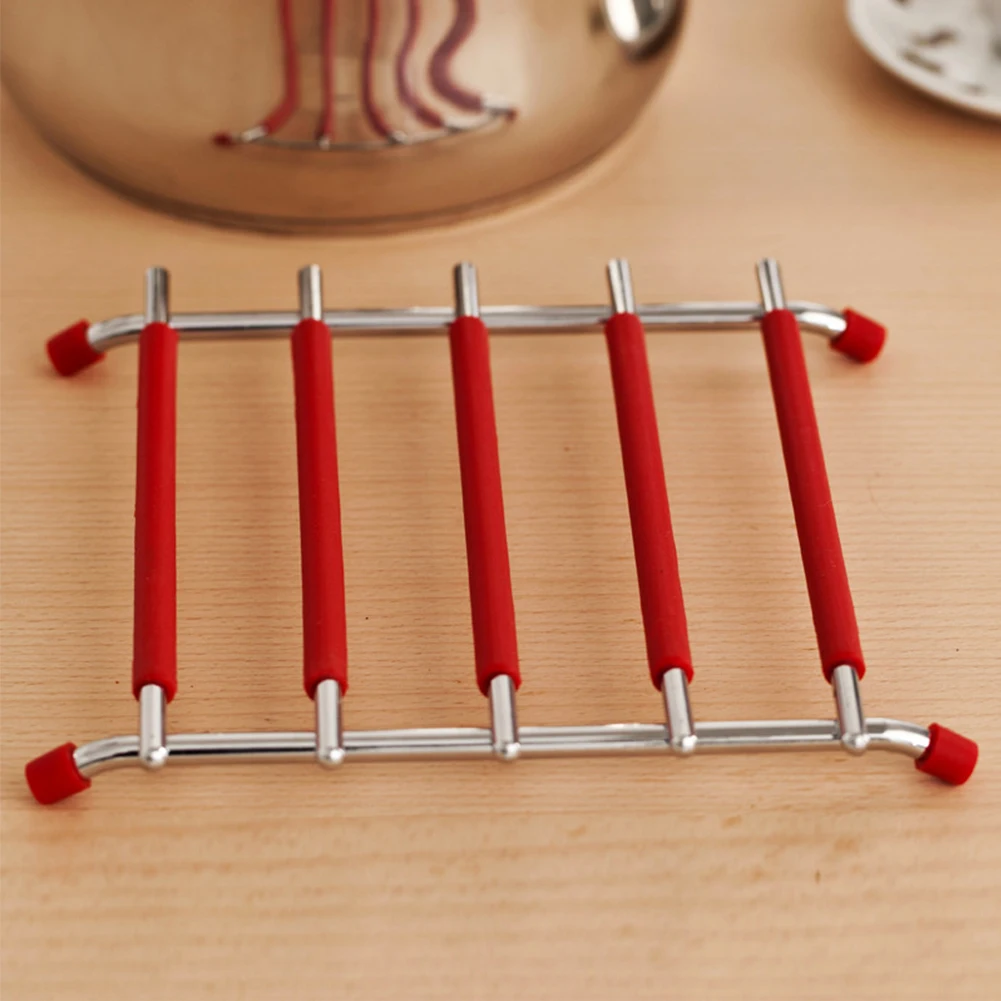 Держатель Potholder квадратный Trivet коврик подставка для подстаканника из нержавеющей стали, теплоизолирующая изоляция