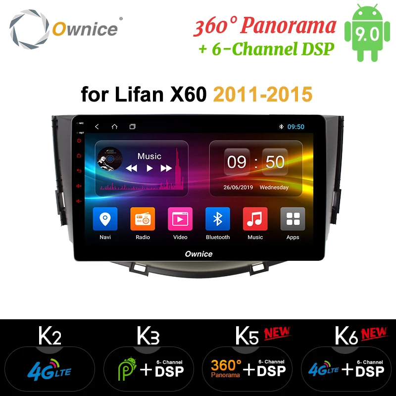 Ownice k3 k5 k6 Восьмиядерный Android 9 0 360 панорама DSP SPDIF автомобильный dvd-плеер GPS Navi для Lifan