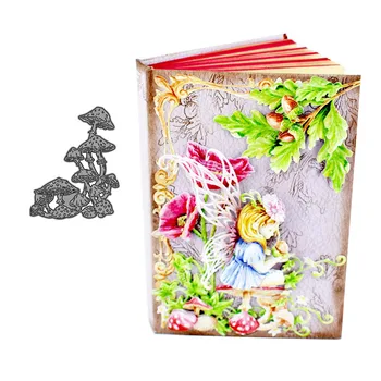 

JC Mushroom Border Metal Cutting Dies DIY for Scrapbooking Handmade Card Make Shape Stencil Craft Mold Mould Model Decoration