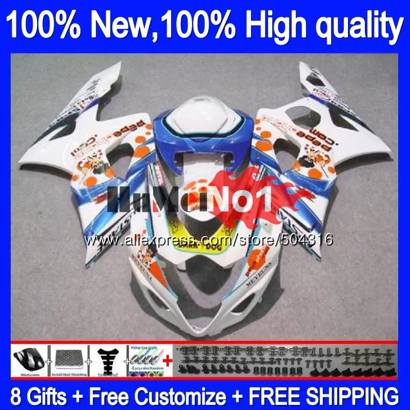 Комбинезоны для SUZUKI GSX R1000 GSXR-1000 2005 2006 Pepephone 21MC. 75 GSX-R1000 GSXR 1000 1000CC 05 K5 GSXR1000 05 06 обтекатель - Цвет: No. 1