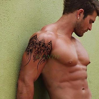 

Waterproof Temporary Tattoo Sticker Cross Tribal totem Fake Tatto Flash Tatoo Leg Arm back Large body art tattoos for Men Women