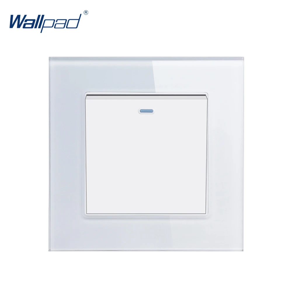 1 банда 2 Way Wallpad Хрустальное стекло 110 в 250 стандарт ЕС и Великобритании