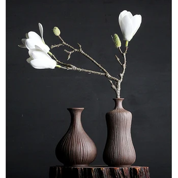 

Simple modern Chinese ceramic vase retro flower arrangement dried flower artist home model room cafe restaurant decoration ornam