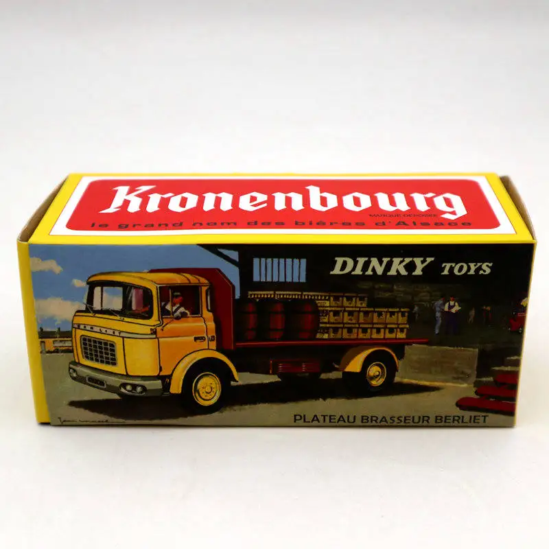 Atlas Dinky игрушки 588 плато Brasseur Berliet GAK Camion красный литье под давлением модели Коллекция грузовик