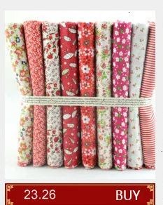 Booksew Telas Mini белый горошек Tissu 7 шт. хлопок стеганая ткань куклы DIY текстиль лоскутное шитье Tecido занавес Stoffen