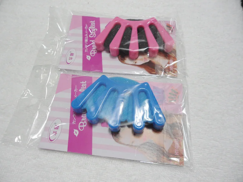 DIY five-finger hair braid hair styling artifact sponge disc hairball head braid hair braid