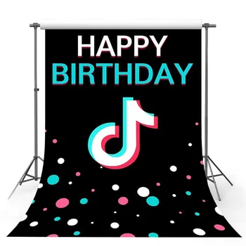 

Mehofond Photography Backdrop Musical Symbol Tok Tik Decor Birthday Party Backdrop Studio Photo Prop Banner