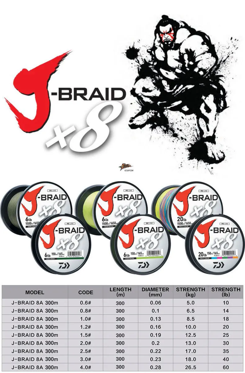 original 8 trançado linha de pesca monofilamento
