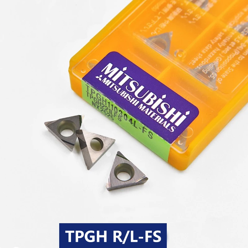 MITSUBISHI TPGH TPGH090204 TPGH110304 TPGH080204 L-FS R-FS NX2525 VP15TF 10 шт. токарный инструмент карбидная вставка для токарного станка