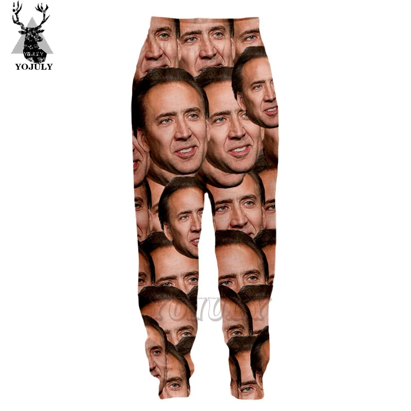 YOJULY/Повседневная футболка-майка унисекс с 3D принтом Nicolas Cage со смайликом, толстовка худи для мальчиков и девочек-подростков с капюшоном