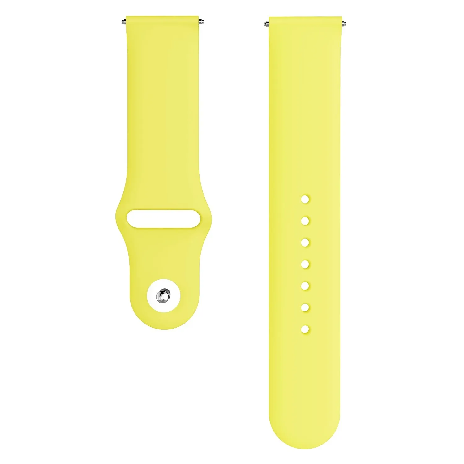 Yellow Силиконовый ремешок для samsung Galaxy watch 46 мм/42 мм/Active 2 band gear S3/S2/Sport 20 мм/22 мм браслет huawei wtach GT S 3 42 46 мм - Цвет ремешка: Yellow