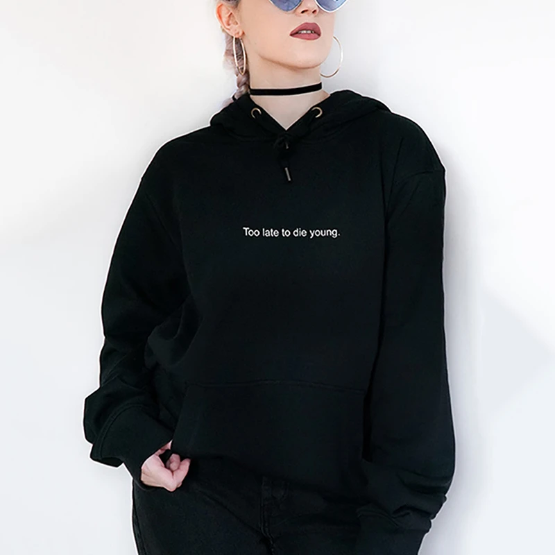 するには遅すぎは若い手紙女性黒パーカーかわいいトップ韓国スタイル90 4s女の子女性プルオーバーヴィンテージトレンディ服ドロップ船 パーカー スウェット Aliexpress するには遅すぎは若い手紙女性黒パーカーかわいいトップ韓国スタイル90 4s女の子女性プルオーバーヴィンテージトレンディ服ドロップ船 パーカー スウェット Aliexpress